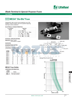 298080 datasheet - Blade Terminal & Special Purpose Fuses - Low Voltage