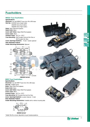 02982001Z datasheet - Fuseholders