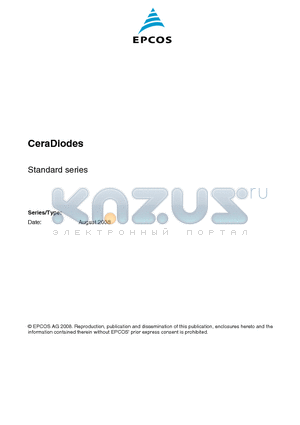 B72724D0200A062 datasheet - CeraDiodes