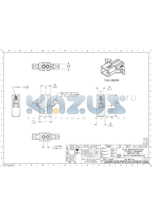 03-06-1023-P datasheet - PLUG AND RECEPTACLE 2 CIRCUIT HOUSINGS