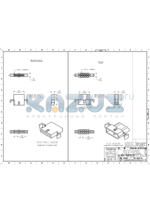 03-06-1056-V datasheet - .062/(1.57) HOUSINGS PLUG & RECEPTACLE 5 CIRCUIT, . 145 / (3.68)