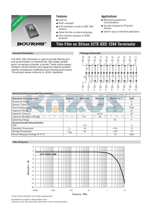 2CTE-V04M-Q20R datasheet - Thin Film on Silicon 2CTE IEEE 1284 Terminator