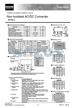 BP5063-5_10 datasheet - Non-Isolated AC/DC Converter
