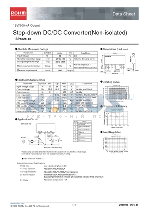 BP5226-18 datasheet - Step-down DC/DC Converter(Non-isolated)