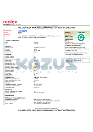 52610-2272 datasheet - 1.00mm (.039