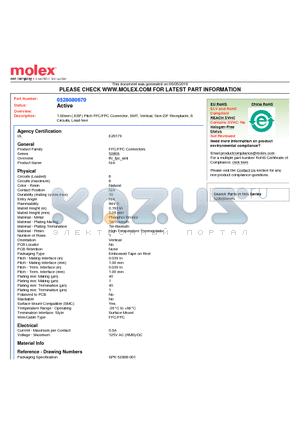 52808-0670 datasheet - 1.00mm (.039