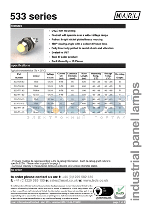 533-105-63 datasheet - 533 series