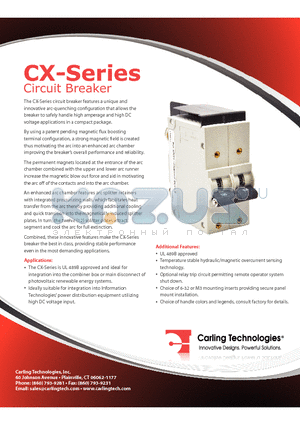 CX2-S0-03-810-32A-0614 datasheet - Circuit Breaker