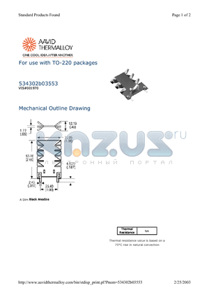 534302B03553 datasheet - For use with TO-220 packages