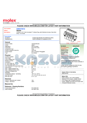 395272012 datasheet - 5.00mm (.197