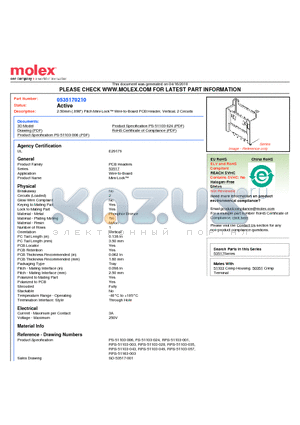 53517-0210 datasheet - 2.50mm (.098