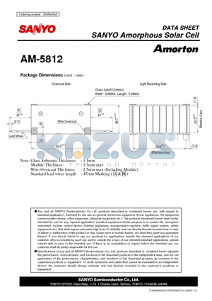 AM-5812_08 datasheet - Amorphous Solar Cell