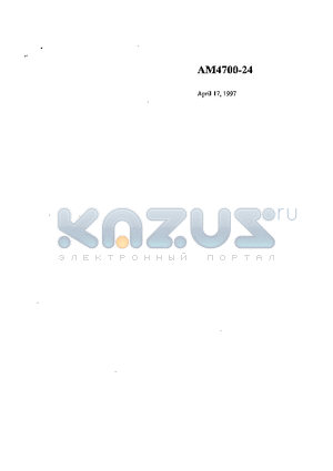 AM-4700-24 datasheet - AM-4700-24 (11-21-0679) PRESS - OPERATING INSTRUCTIONS