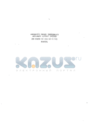 AM-60188-3 datasheet - PNEUMATIC BENCH TERMINATOR ASSEMBLY w/FOOT SWITCH