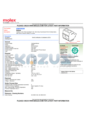 395430205 datasheet - 5.00mm (.197