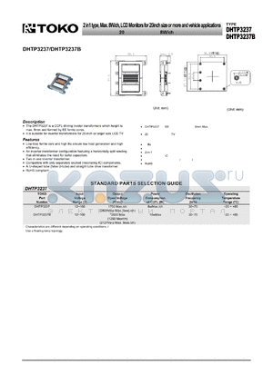 DHTP3237 datasheet - 2 in1 type, Max. 8W/ch, LCD Monitors for 20inch size or more and vehicle applications