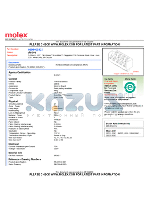 399400321 datasheet - 5.08mm (.200