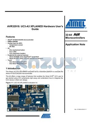 AT45DB321D-MWU datasheet - 32-bit Microcontrollers