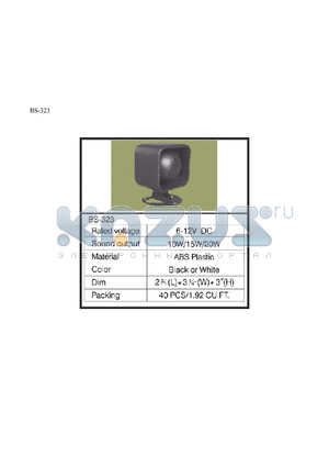 BS-323 datasheet - BS-323