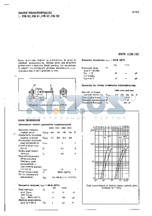 DK60 datasheet - DIODY PROSTOWNICZE