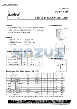 DL-3149-056 datasheet - Index Guided AlGalnP Laser Diode