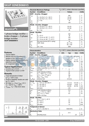 02NEB066V3_09 datasheet - 1-phase bridge rectifier