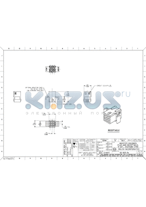 03-06-1092-V datasheet - .062/(1.57) HOUSINGS, PLUG AND RECEPTACLE, 9 CKT., .145(3.68) CTRS