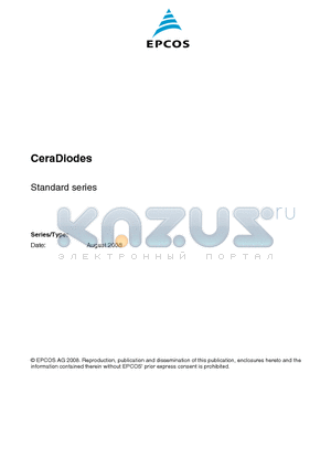 B72500D0050A060 datasheet - CeraDiodes