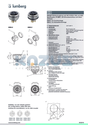 0304-2 datasheet - Polbilder, von der Ltseite gesehen