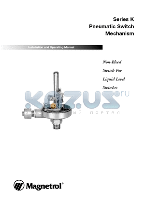 B75-1B20-KOH datasheet - Non-Bleed Switch For Liquid Level Switches