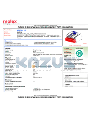 0307001169 datasheet - 2.54mm (.100