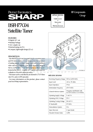 BSFH77G04 datasheet - Satellite Tuner