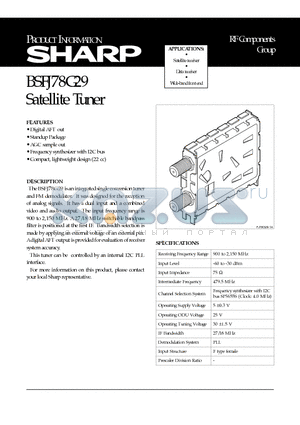 BSFJ78G29 datasheet - Satellite Tuner