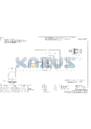 031-10-RFXG1 datasheet - BNC BULKHEAD RECEPTACLE ISOLATED JACK