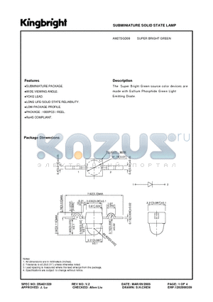 AM27SGD08 datasheet - SUBMINIATURE SOLID STATE LAMP