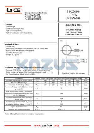 BSOZA504 datasheet - BIG SOZA CELL