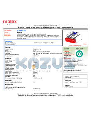 0313891207 datasheet - 2.54mm (.100