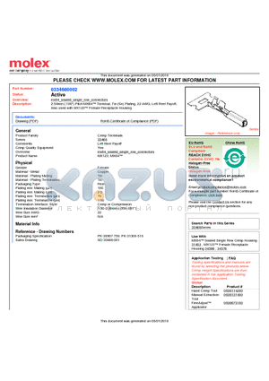 0334680002 datasheet - 2.54mm (.100