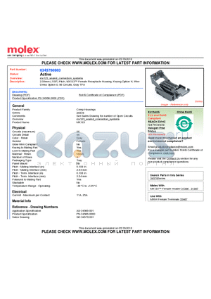 0345760803 datasheet - 2.54mm (.100