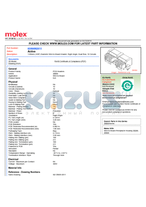 0350092011 datasheet - 1.00mm (.039