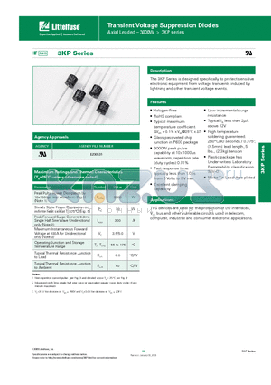 3KP100A-B datasheet - Transient Voltage Suppression Diodes