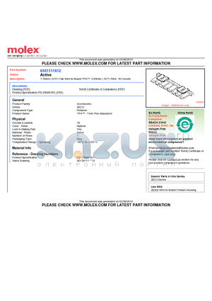 0351111612 datasheet - 1.78mm (.070