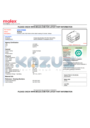 0351270600 datasheet - 6.00mm (.236