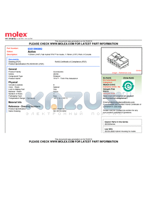 0351590892 datasheet - 1.02mm (.040