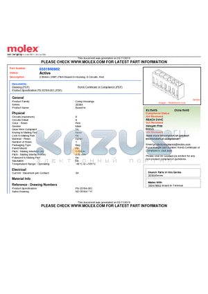 0351640802 datasheet - 2.50mm (.098