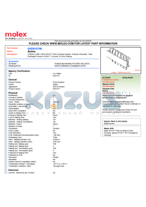 0353010760 datasheet - 2.50mm (.098