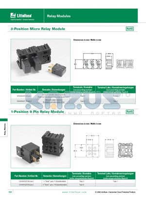 03540507Z datasheet - 3-Position Micro Relay Module