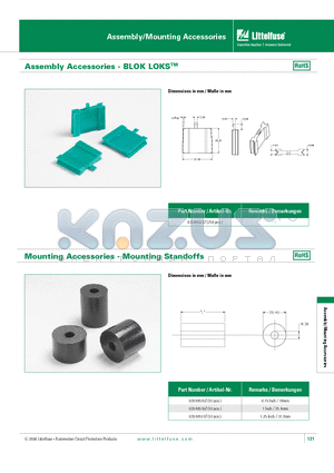 03540516Z datasheet - Assembly Accessories - Blok Lokstm