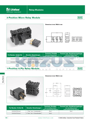 03540542Z datasheet - 3-Position Micro Relay Module