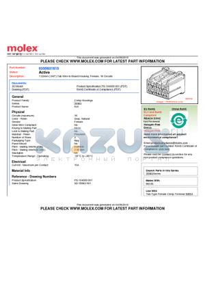 0355631615 datasheet - 1.02mm (.040